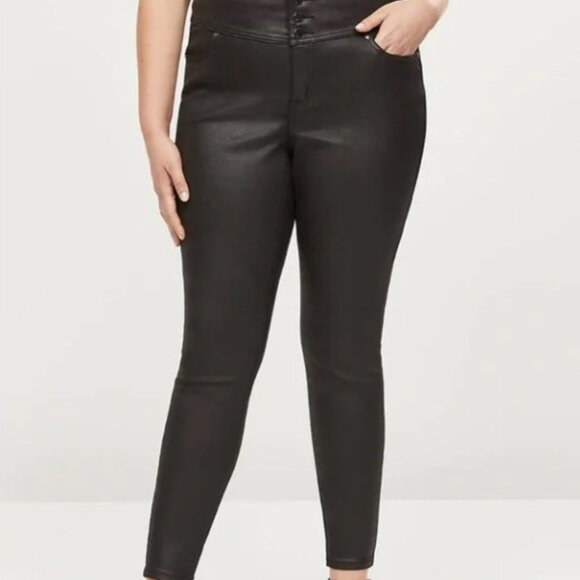 NEW - Lane Bryant Premium Coated Denim High-Rise Jeggings Jeans size 28 - 4X 28W - Picture 1 of 9